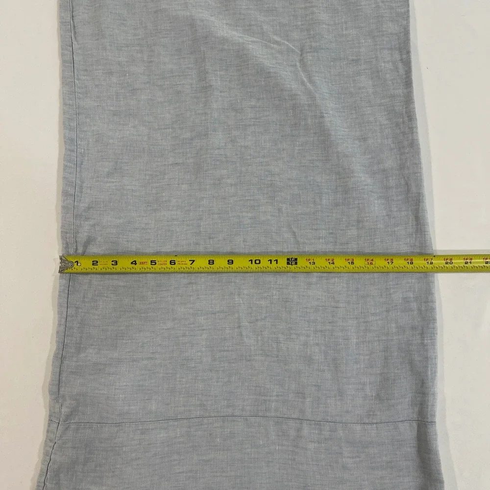 Restoration Hardware Linen King Pillowcase King Blue 100% Linen | Coastal
